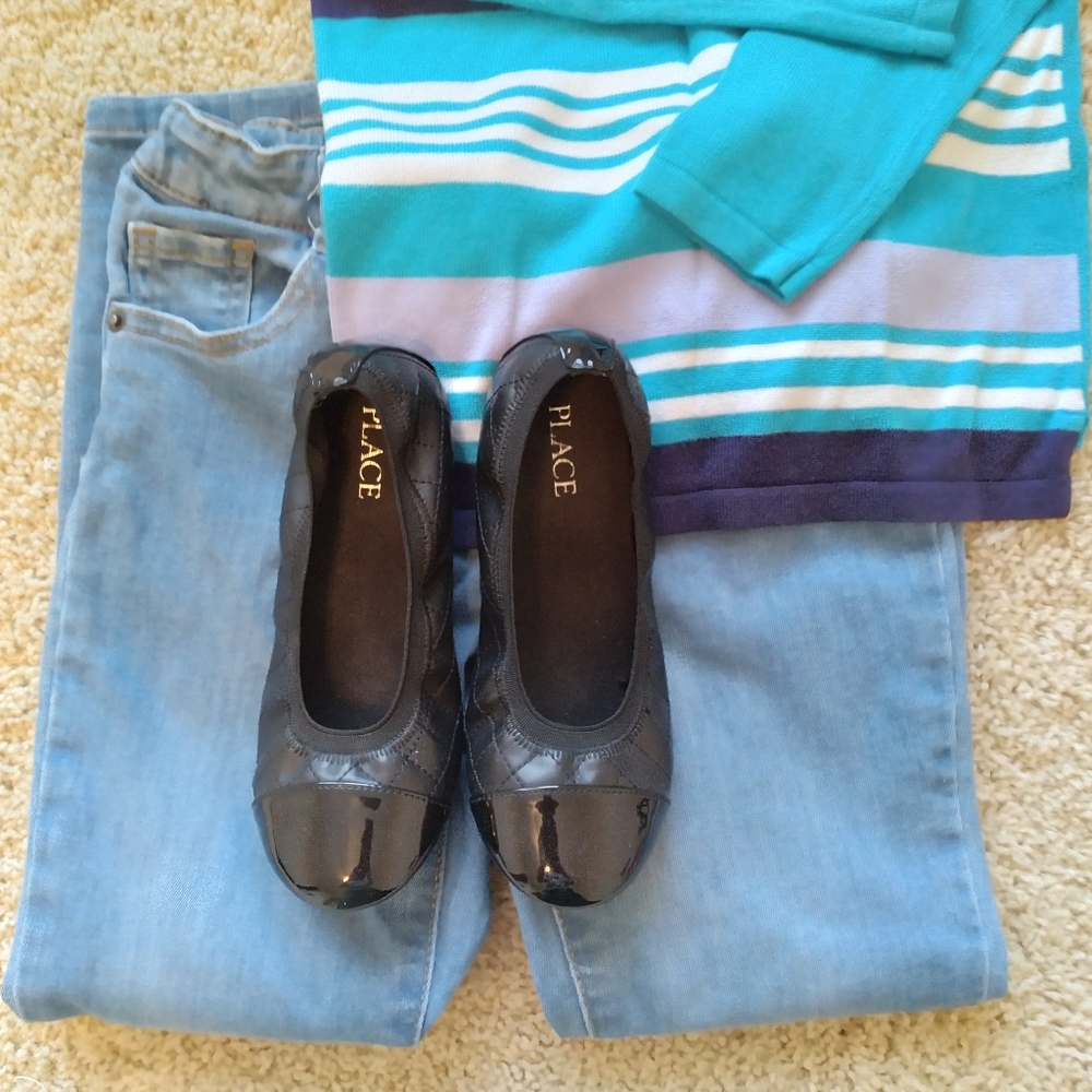 Black Children Place Ballet Flats